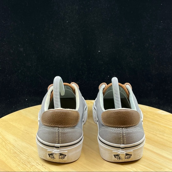 Vans Off The Wall Shoes Unisex Mens Size 7 Canvas Low Top leather tongue - Picture 6 of 10